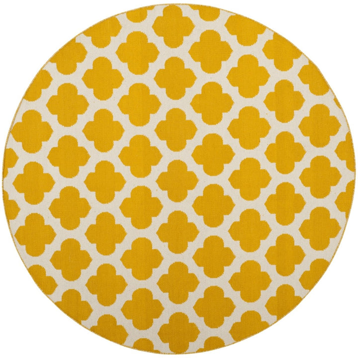 SAFAVIEH Montauk MTK723J Handwoven Yellow / Ivory Rug Image 1