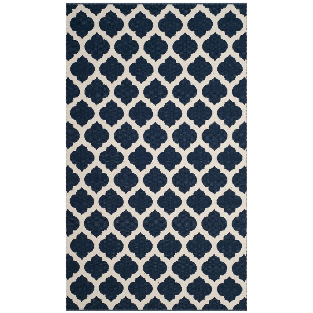 SAFAVIEH Montauk MTK723H Handwoven Navy / Ivory Rug Image 10