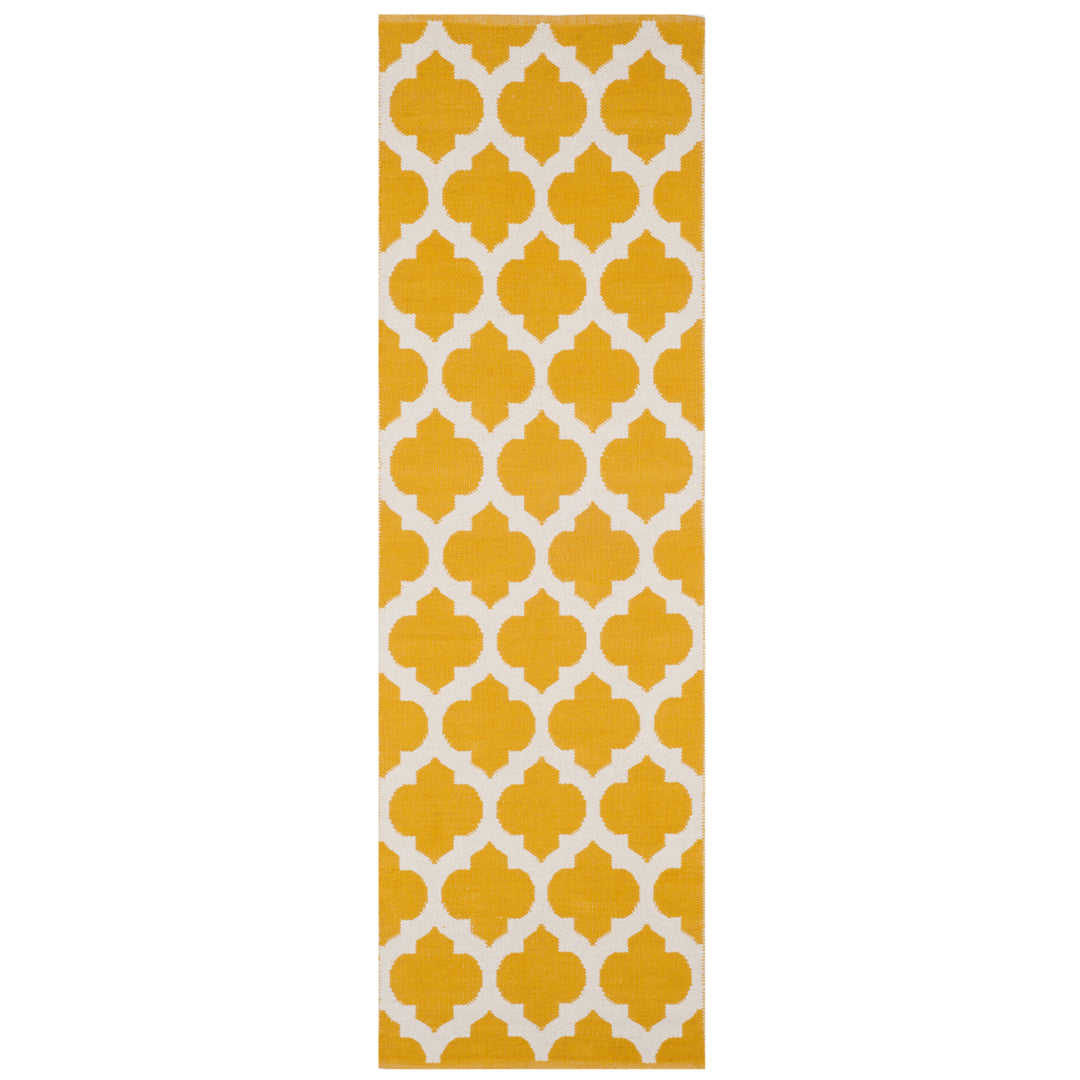 SAFAVIEH Montauk MTK723J Handwoven Yellow / Ivory Rug Image 5