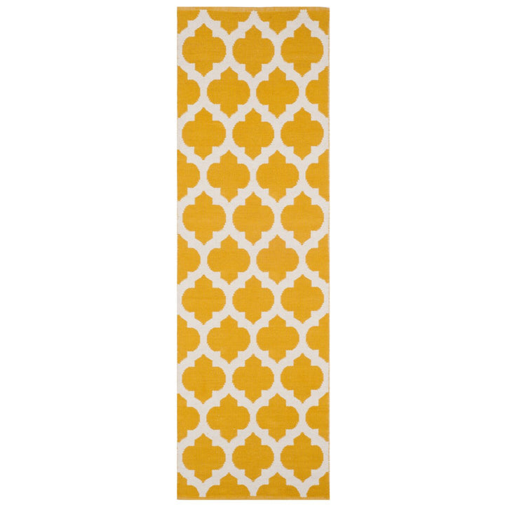 SAFAVIEH Montauk MTK723J Handwoven Yellow / Ivory Rug Image 1