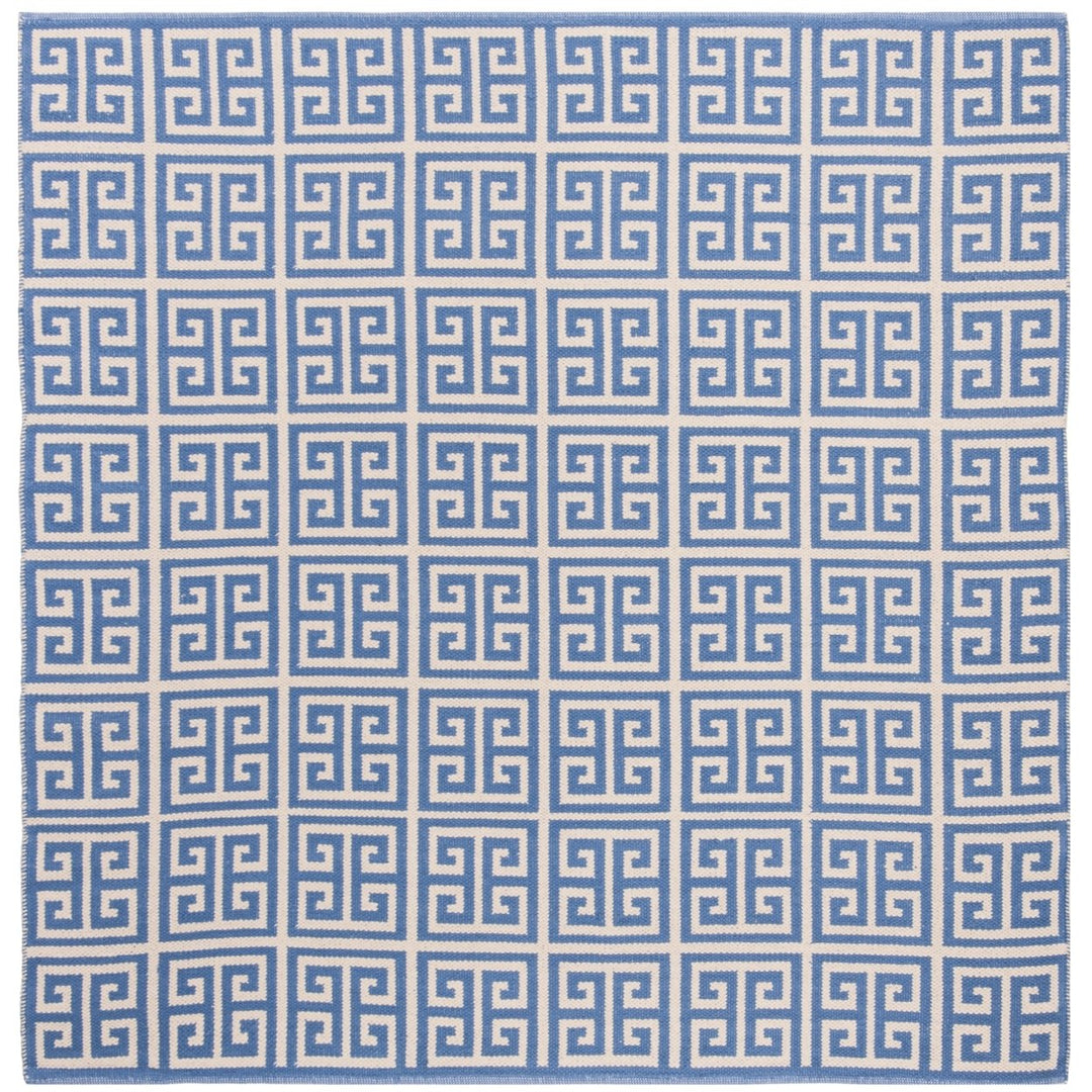 SAFAVIEH Montauk MTK724C Handwoven Blue / Ivory Rug Image 1