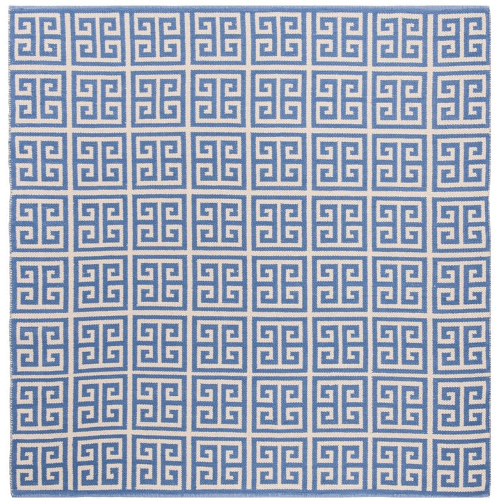 SAFAVIEH Montauk MTK724C Handwoven Blue / Ivory Rug Image 1