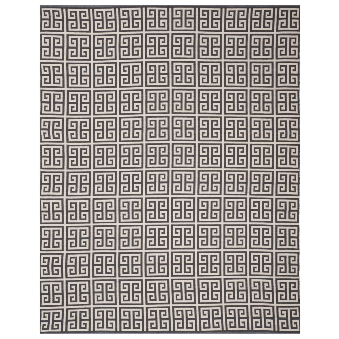 SAFAVIEH Montauk MTK724E Handwoven Dark Grey / Ivory Rug Image 1