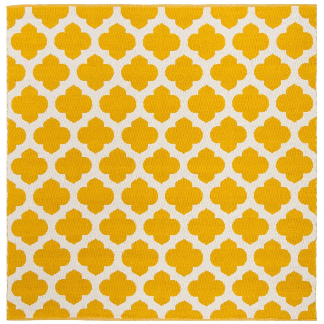 SAFAVIEH Montauk MTK723J Handwoven Yellow / Ivory Rug Image 1