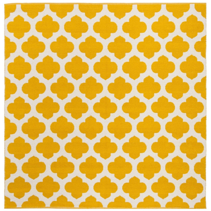 SAFAVIEH Montauk MTK723J Handwoven Yellow / Ivory Rug Image 1