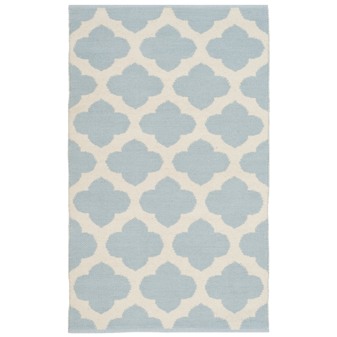 SAFAVIEH Montauk MTK723K Handwoven Light Blue /Ivory Rug Image 9