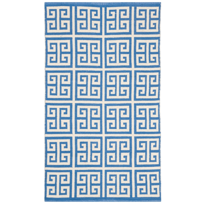 SAFAVIEH Montauk MTK724C Handwoven Blue / Ivory Rug Image 6