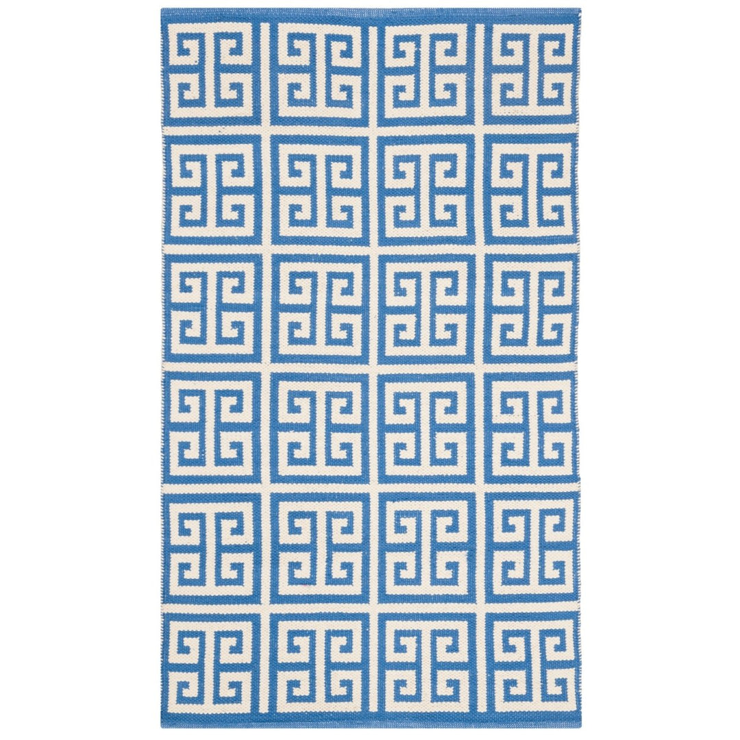 SAFAVIEH Montauk MTK724C Handwoven Blue / Ivory Rug Image 1