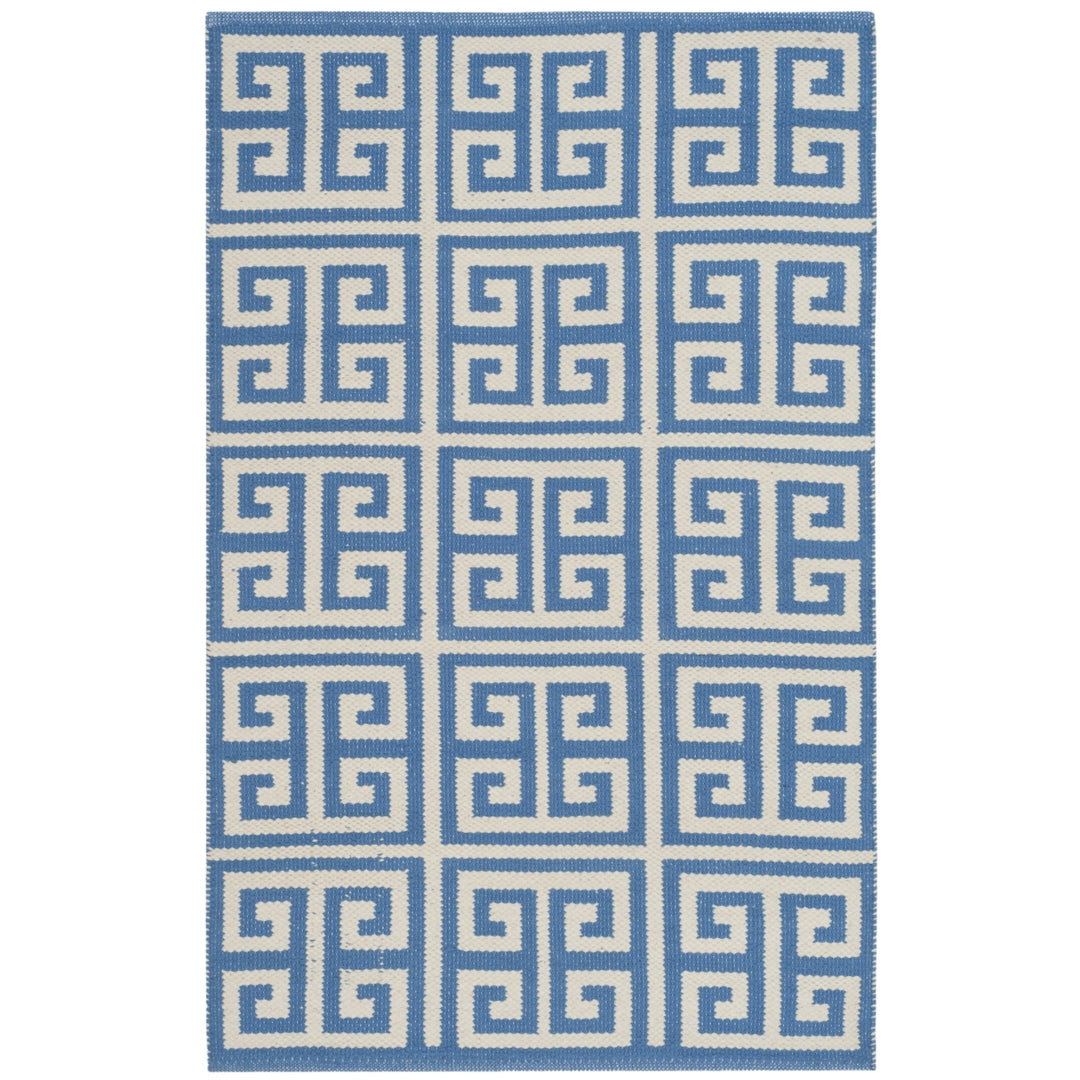 SAFAVIEH Montauk MTK724C Handwoven Blue / Ivory Rug Image 7