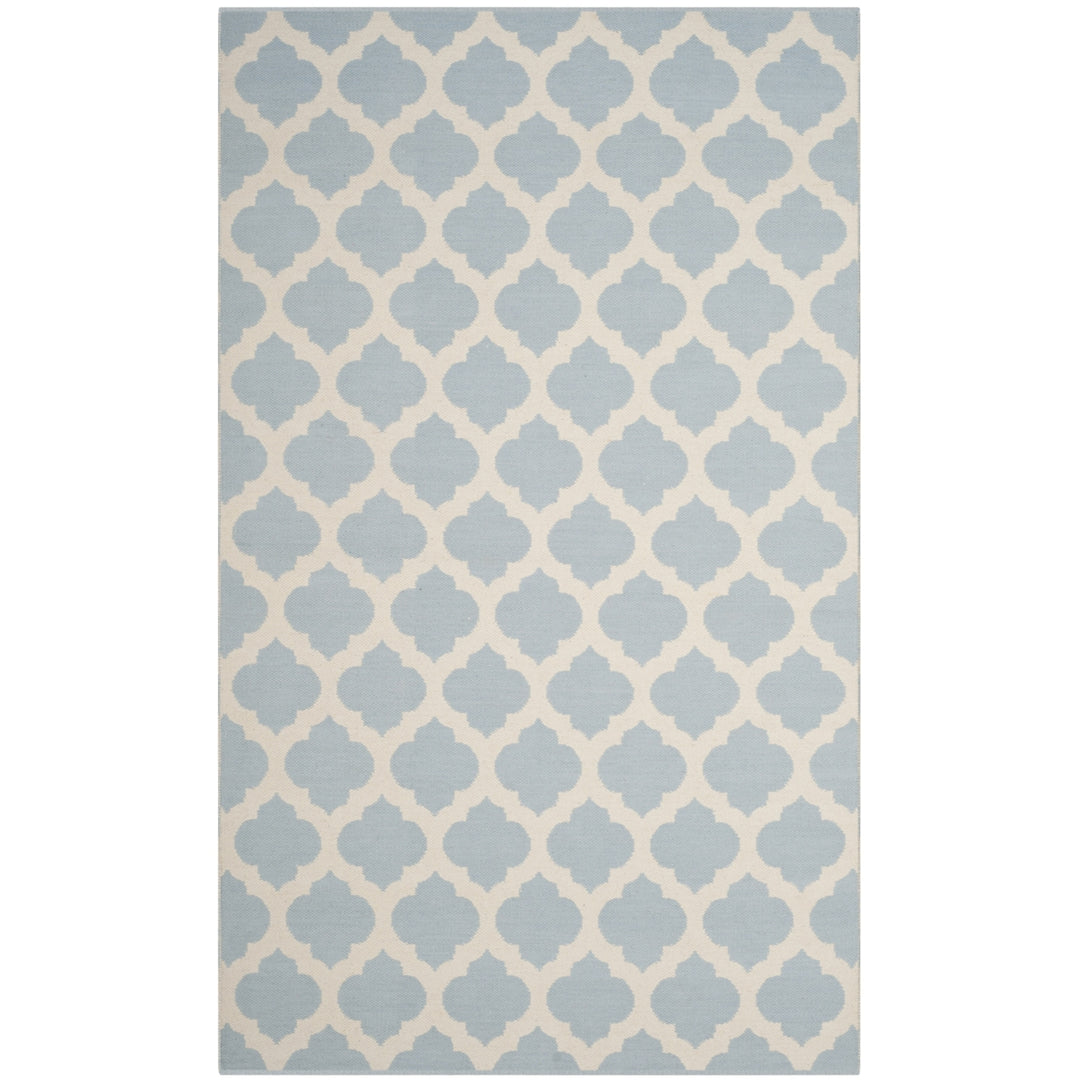 SAFAVIEH Montauk MTK723K Handwoven Light Blue /Ivory Rug Image 10