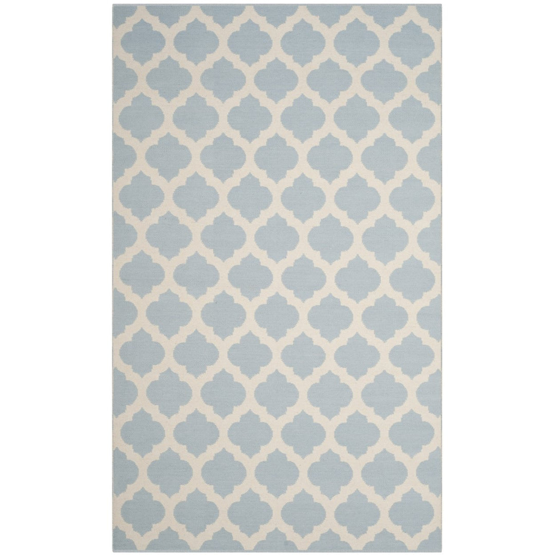 SAFAVIEH Montauk MTK723K Handwoven Light Blue /Ivory Rug Image 1