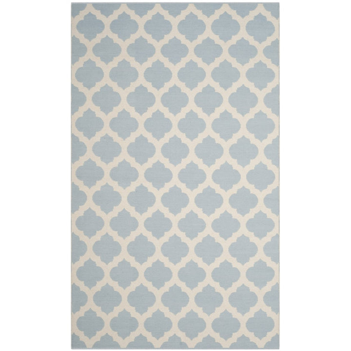 SAFAVIEH Montauk MTK723K Handwoven Light Blue /Ivory Rug Image 1