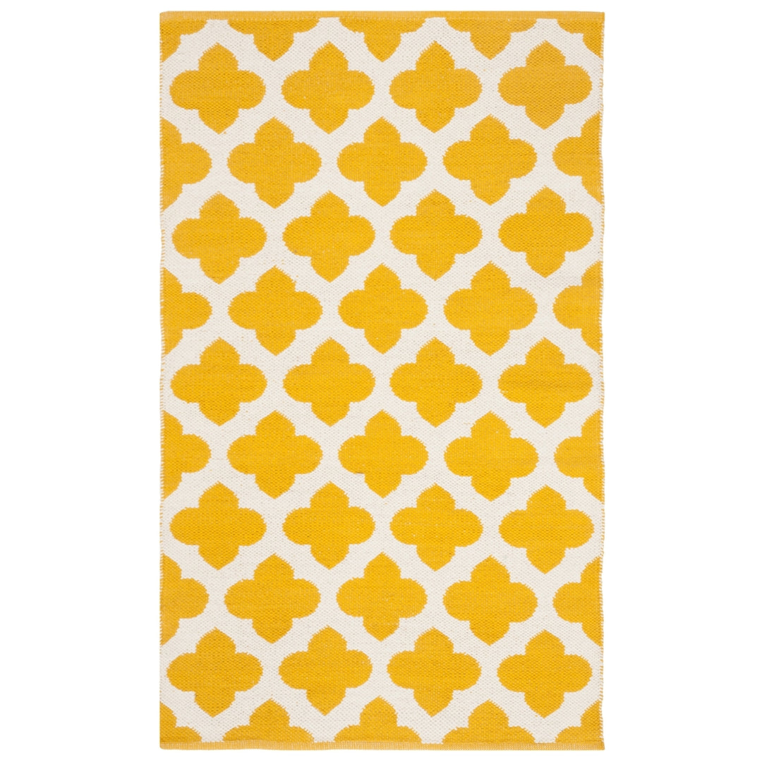 SAFAVIEH Montauk MTK723J Handwoven Yellow / Ivory Rug Image 8