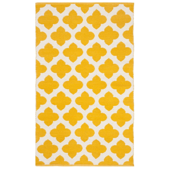 SAFAVIEH Montauk MTK723J Handwoven Yellow / Ivory Rug Image 1