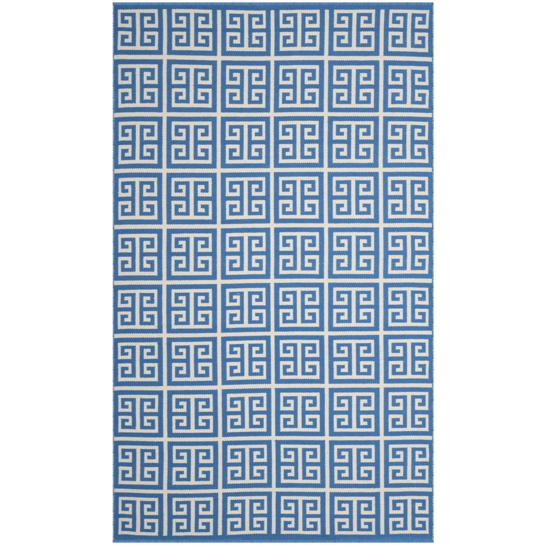 SAFAVIEH Montauk MTK724C Handwoven Blue / Ivory Rug Image 1