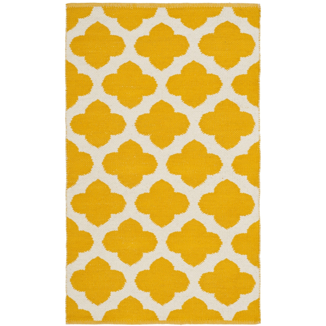 SAFAVIEH Montauk MTK723J Handwoven Yellow / Ivory Rug Image 9