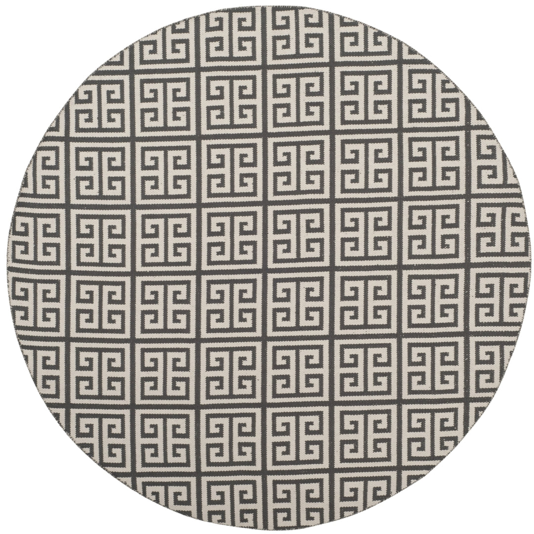 SAFAVIEH Montauk MTK724E Handwoven Dark Grey / Ivory Rug Image 4