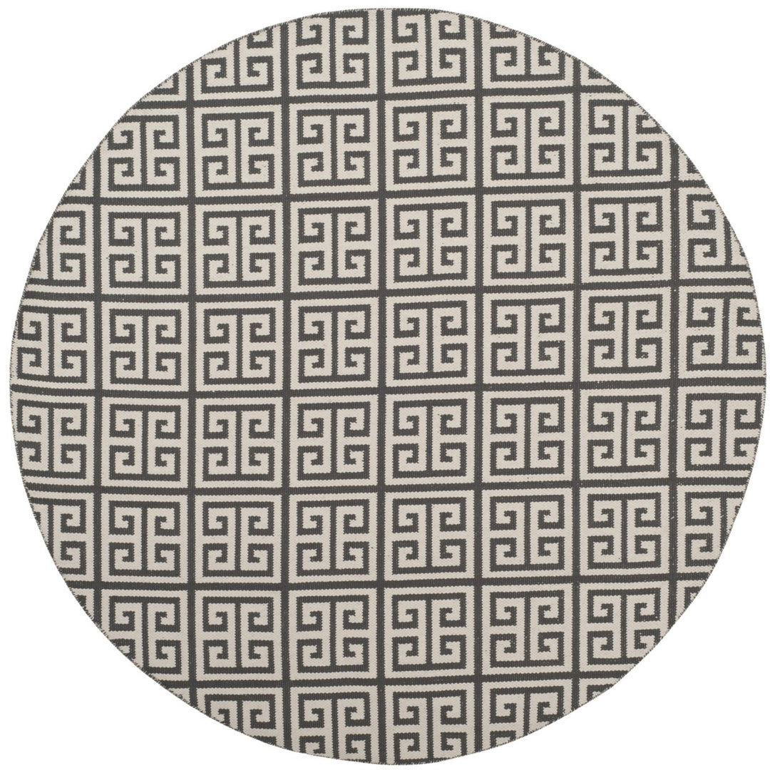 SAFAVIEH Montauk MTK724E Handwoven Dark Grey / Ivory Rug Image 1