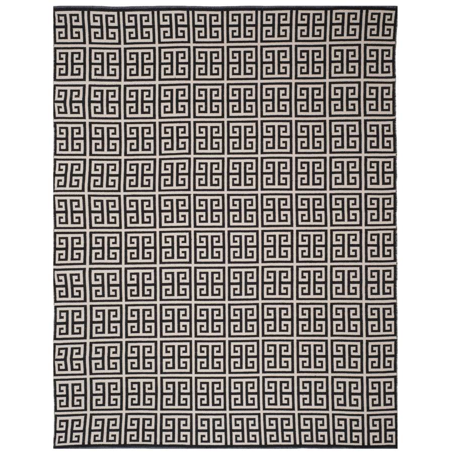 SAFAVIEH Montauk MTK724D Handwoven Black / Ivory Rug Image 1