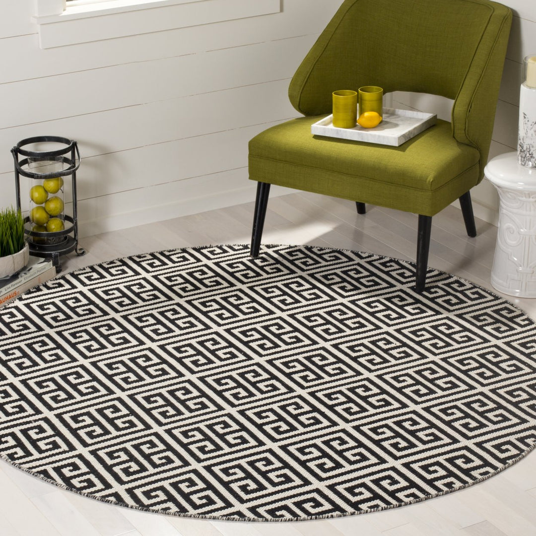 SAFAVIEH Montauk MTK724D Handwoven Black / Ivory Rug Image 2