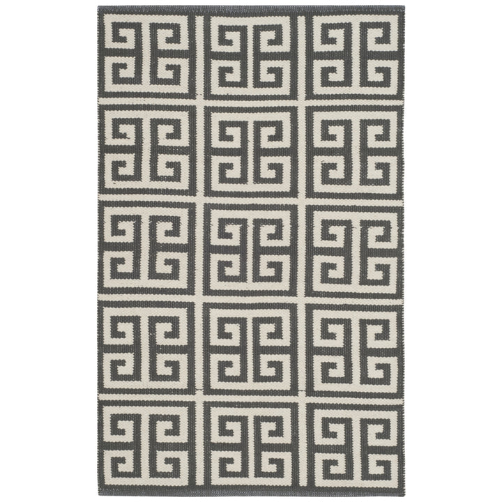 SAFAVIEH Montauk MTK724E Handwoven Dark Grey / Ivory Rug Image 8