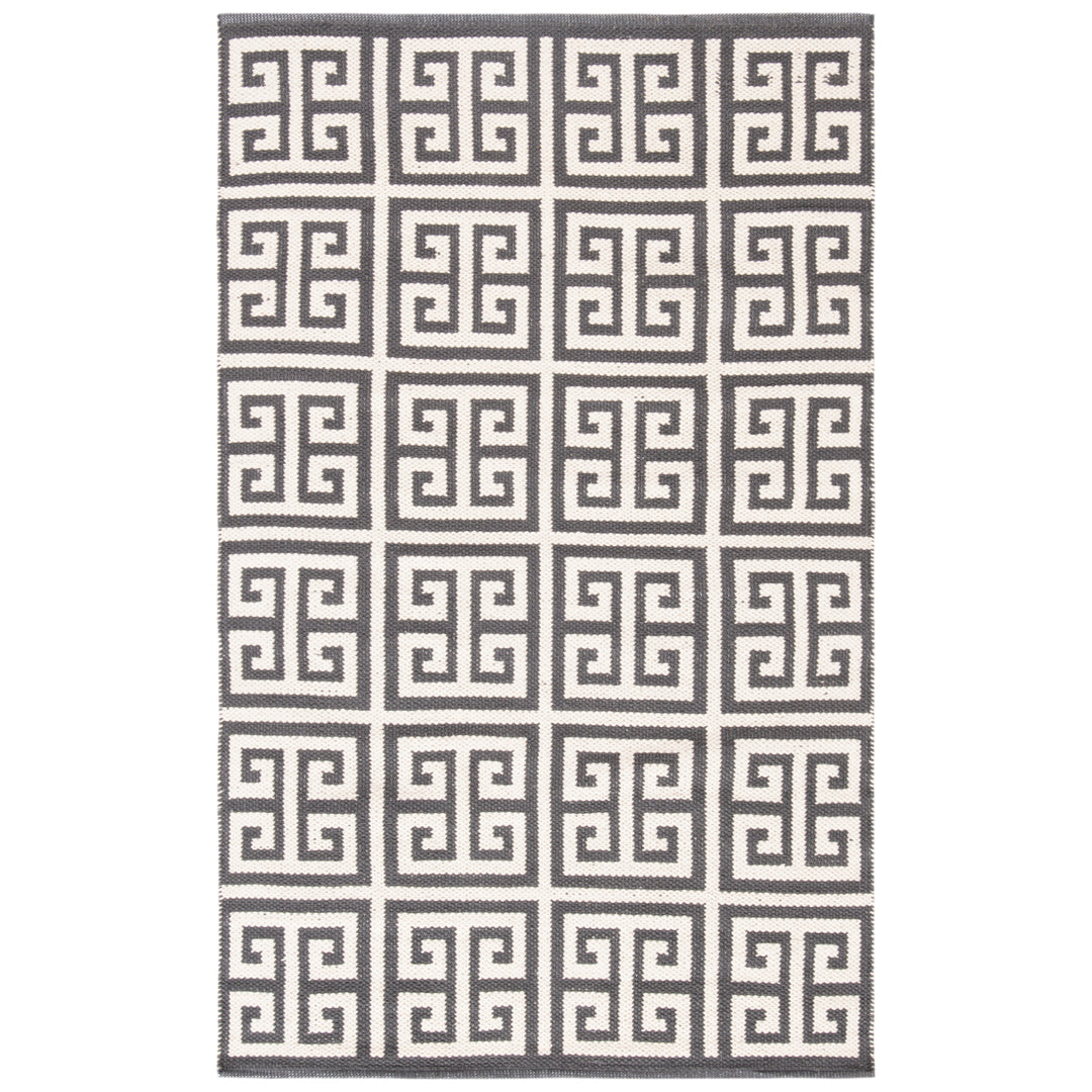 SAFAVIEH Montauk MTK724E Handwoven Dark Grey / Ivory Rug Image 9