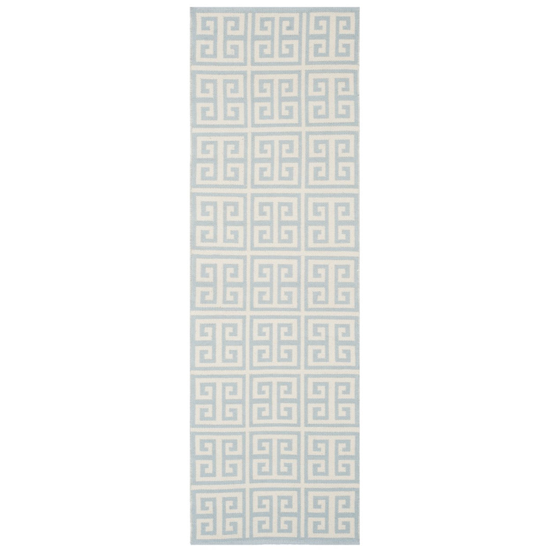 SAFAVIEH Montauk MTK724K Handwoven Light Blue /Ivory Rug Image 1