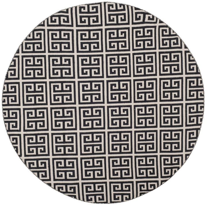 SAFAVIEH Montauk MTK724D Handwoven Black / Ivory Rug Image 1