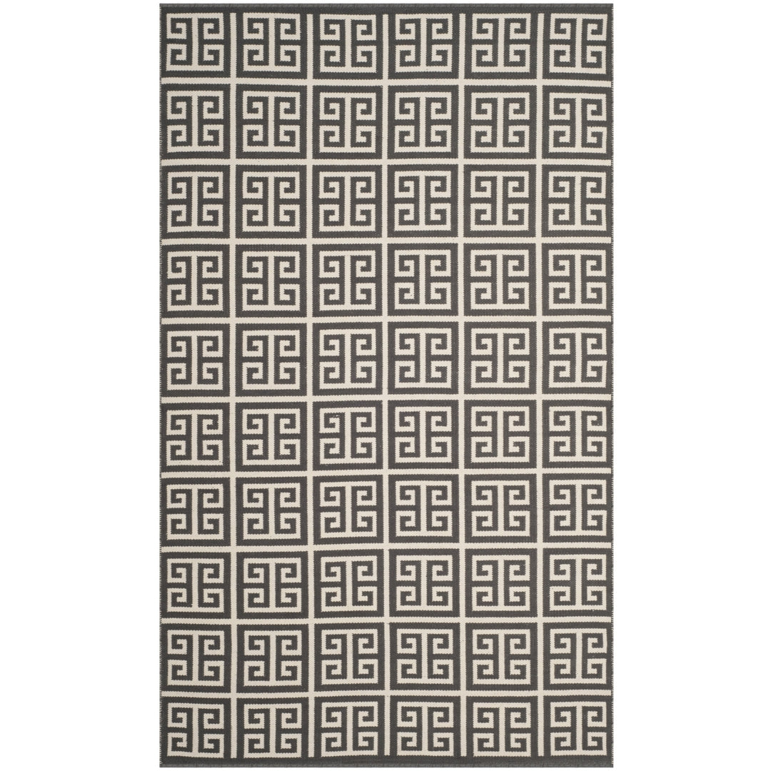 SAFAVIEH Montauk MTK724E Handwoven Dark Grey / Ivory Rug Image 10