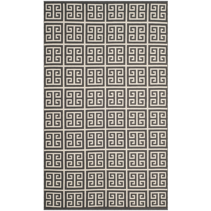 SAFAVIEH Montauk MTK724E Handwoven Dark Grey / Ivory Rug Image 10