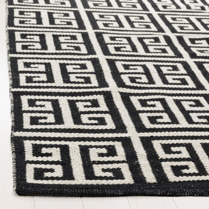 SAFAVIEH Montauk MTK724D Handwoven Black / Ivory Rug Image 7