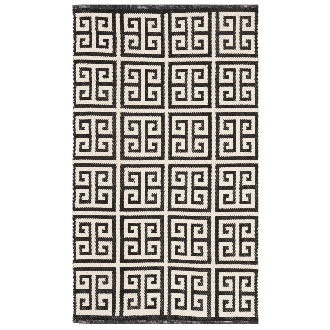 SAFAVIEH Montauk MTK724D Handwoven Black / Ivory Rug Image 8