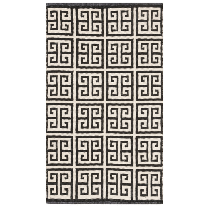 SAFAVIEH Montauk MTK724D Handwoven Black / Ivory Rug Image 8