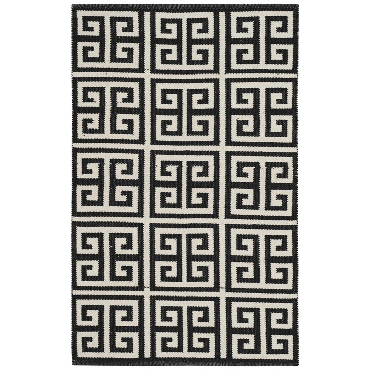 SAFAVIEH Montauk MTK724D Handwoven Black / Ivory Rug Image 1