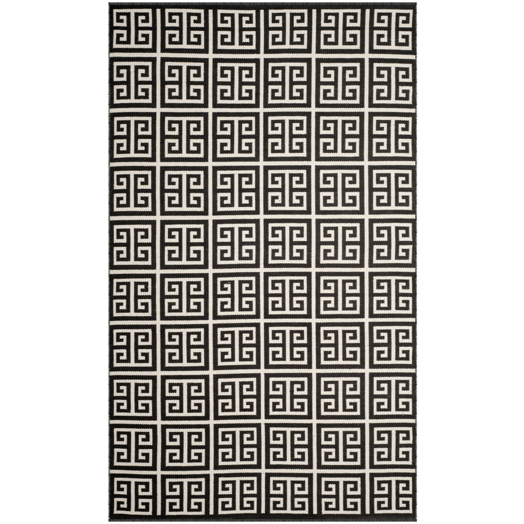 SAFAVIEH Montauk MTK724D Handwoven Black / Ivory Rug Image 10