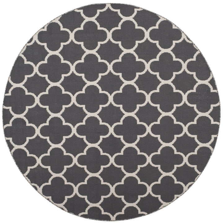 SAFAVIEH Montauk MTK725E Handwoven Dark Grey / Ivory Rug Image 1