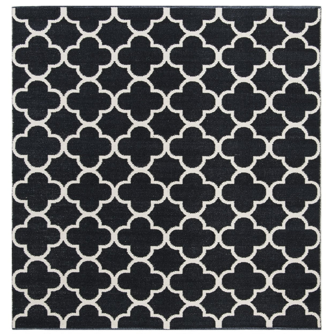 SAFAVIEH Montauk MTK725D Handwoven Black / Ivory Rug Image 1