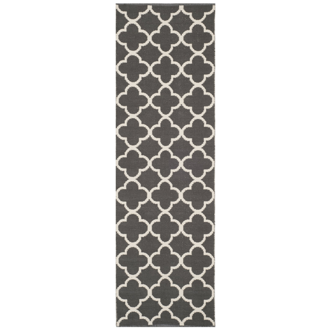 SAFAVIEH Montauk MTK725E Handwoven Dark Grey / Ivory Rug Image 5