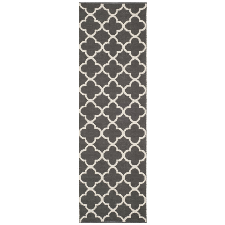 SAFAVIEH Montauk MTK725E Handwoven Dark Grey / Ivory Rug Image 5