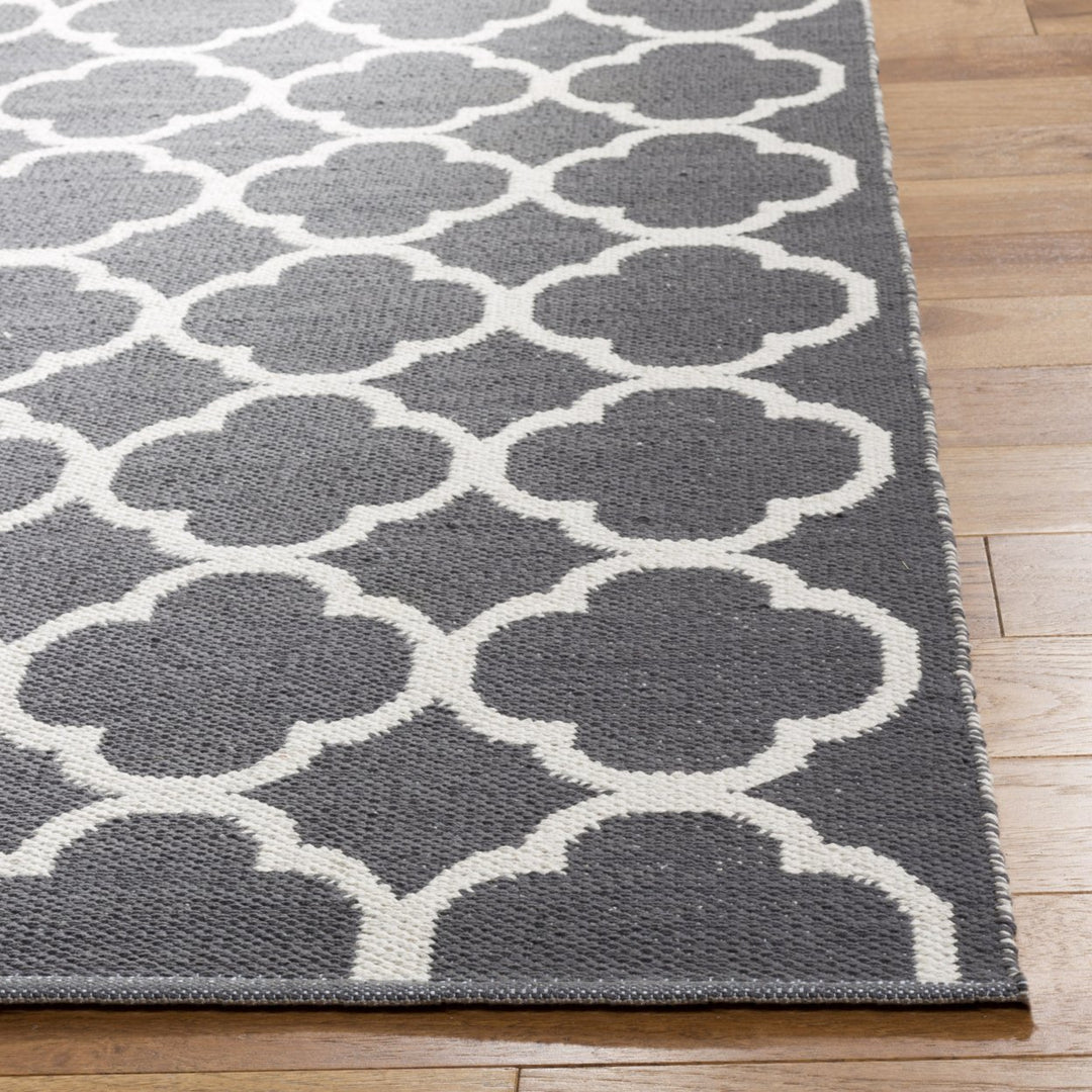 SAFAVIEH Montauk MTK725E Handwoven Dark Grey / Ivory Rug Image 7