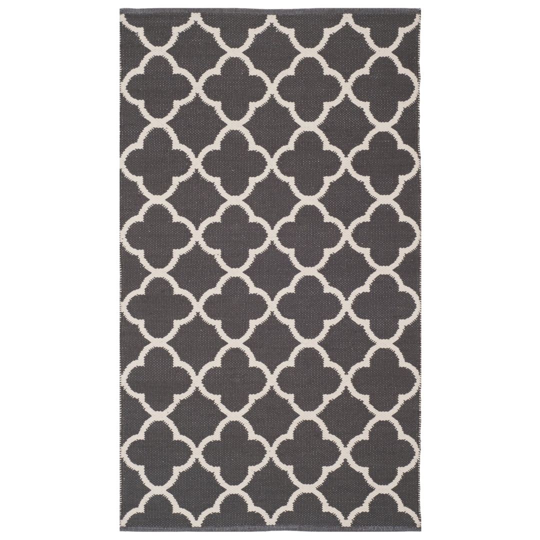 SAFAVIEH Montauk MTK725E Handwoven Dark Grey / Ivory Rug Image 9