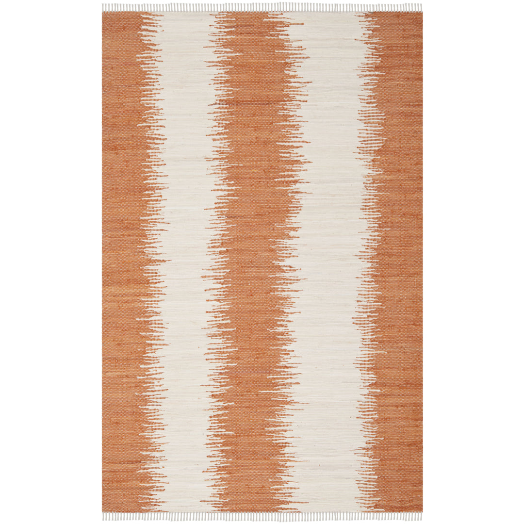 SAFAVIEH Montauk Collection MTK751C Handwoven Orange Rug Image 1