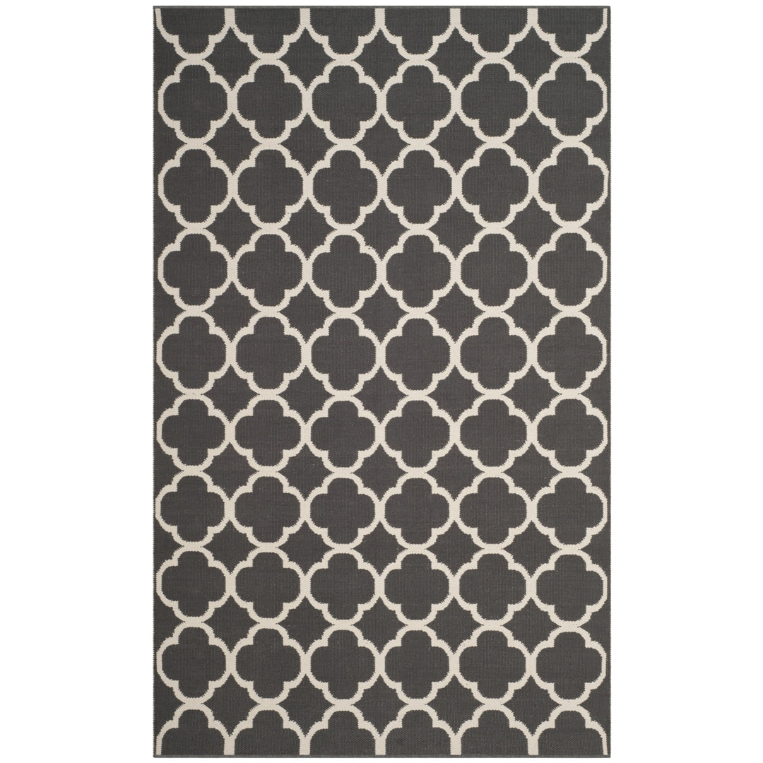 SAFAVIEH Montauk MTK725E Handwoven Dark Grey / Ivory Rug Image 10