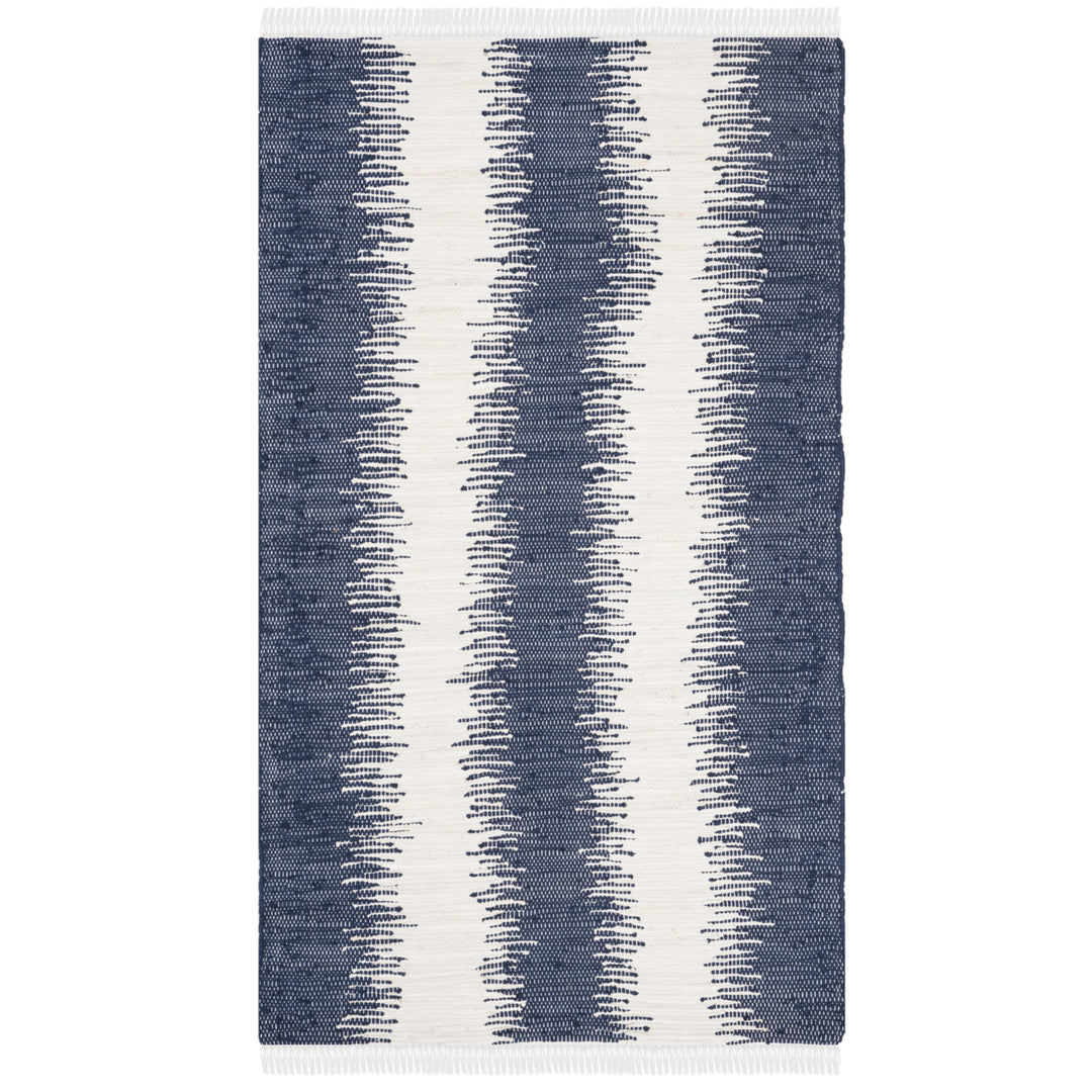 SAFAVIEH Montauk MTK751B Handwoven Dark Blue Rug Image 2