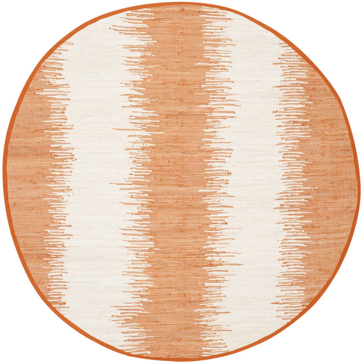 SAFAVIEH Montauk Collection MTK751C Handwoven Orange Rug Image 4