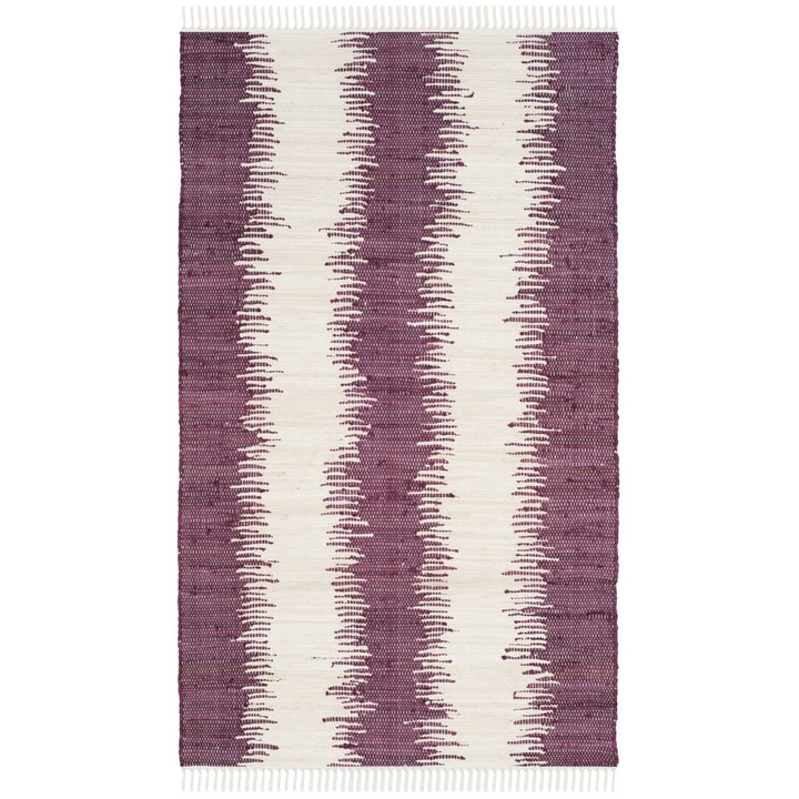 SAFAVIEH Montauk Collection MTK751D Handwoven Purple Rug Image 1