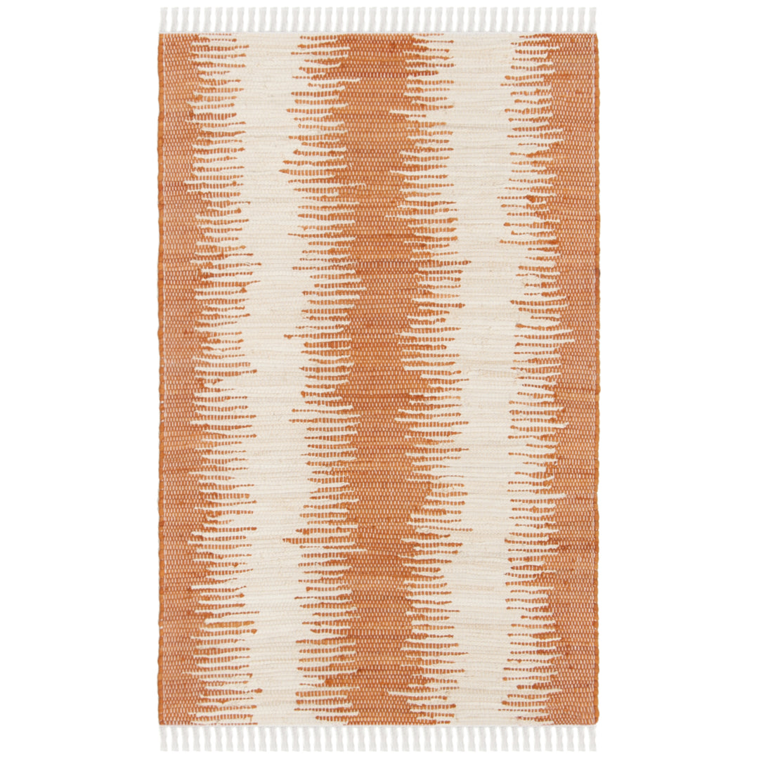 SAFAVIEH Montauk Collection MTK751C Handwoven Orange Rug Image 8