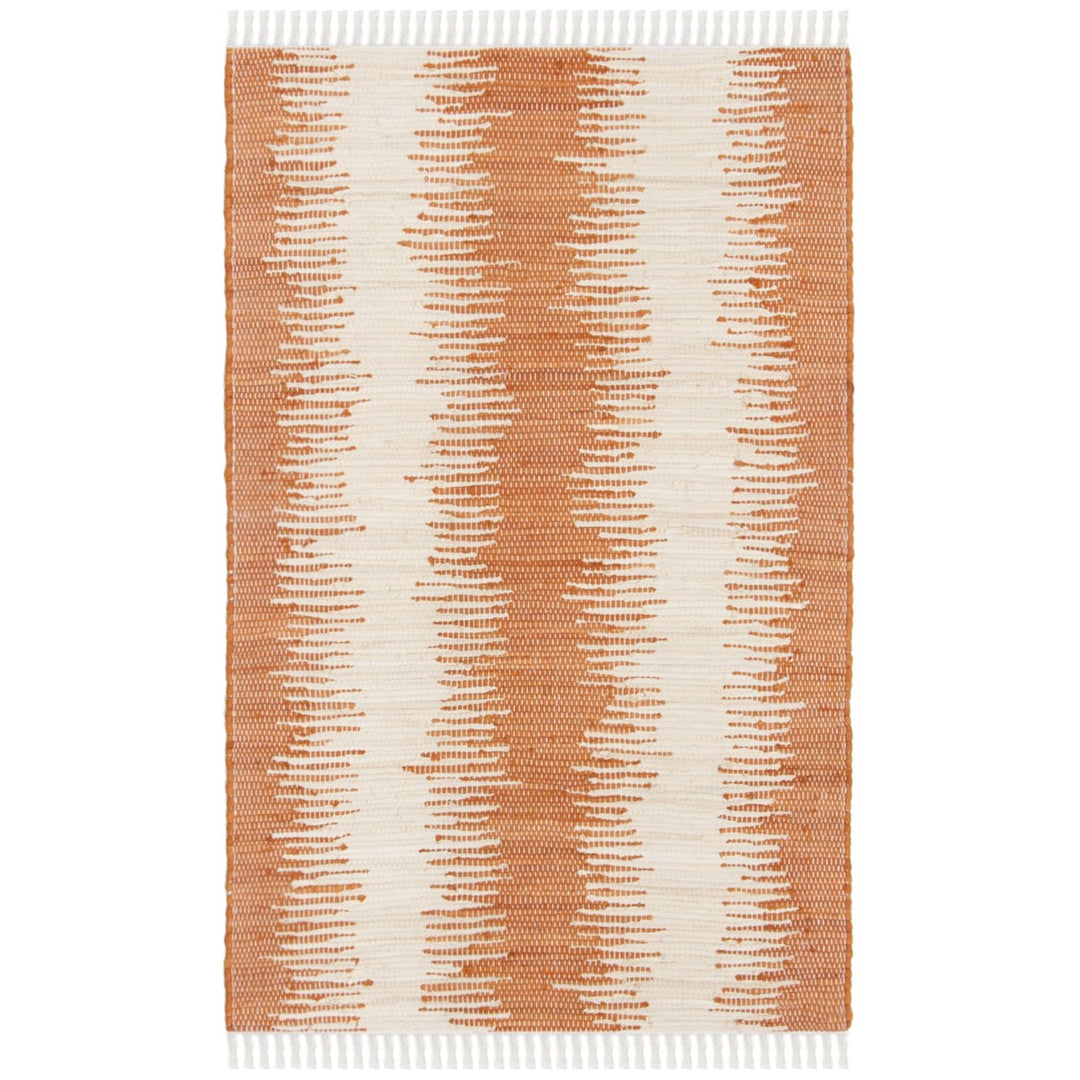 SAFAVIEH Montauk Collection MTK751C Handwoven Orange Rug Image 1