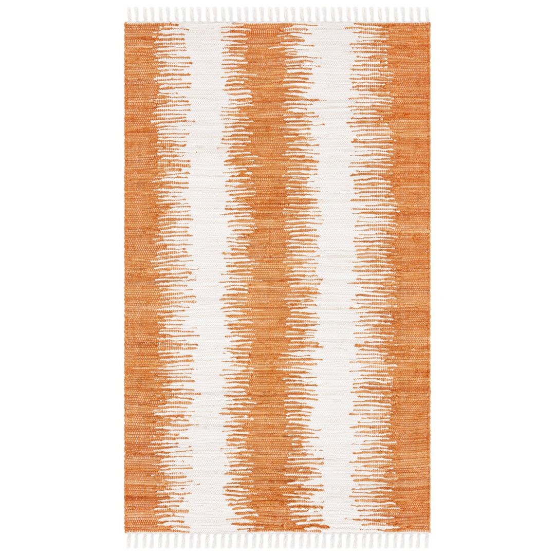 SAFAVIEH Montauk Collection MTK751C Handwoven Orange Rug Image 1