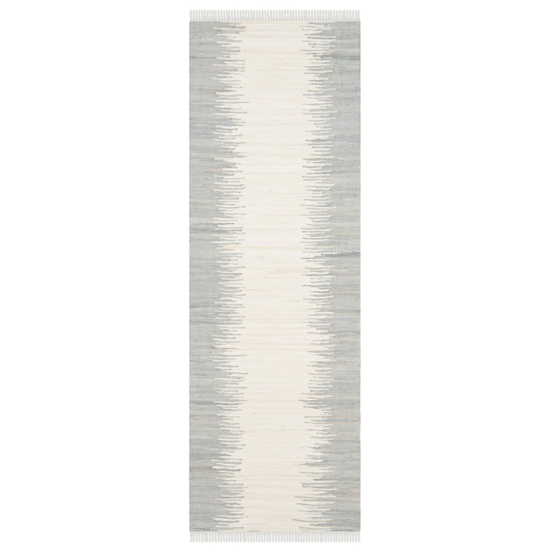 SAFAVIEH Montauk Collection MTK751K Handwoven Grey Rug Image 1